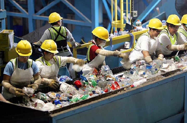 quy trình tái chế rác thải nhựa