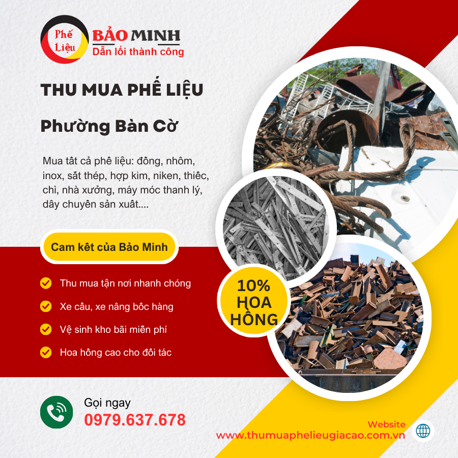 Thu mua phế liệu Phường Bàn Cờ
