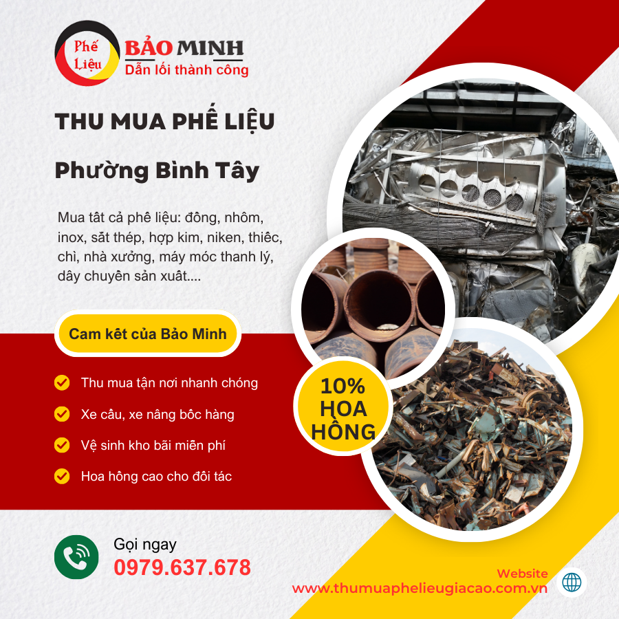 Thu mua phế liệu phường Bình Tây