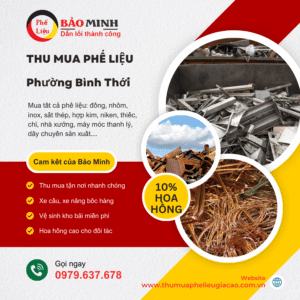 Thu Mua Phế Liệu Phường Bình Thới