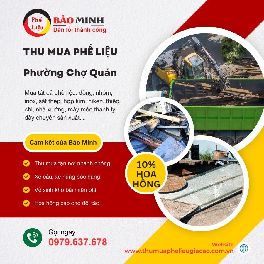 Thu mua phế liệu Phường Chợ Quán