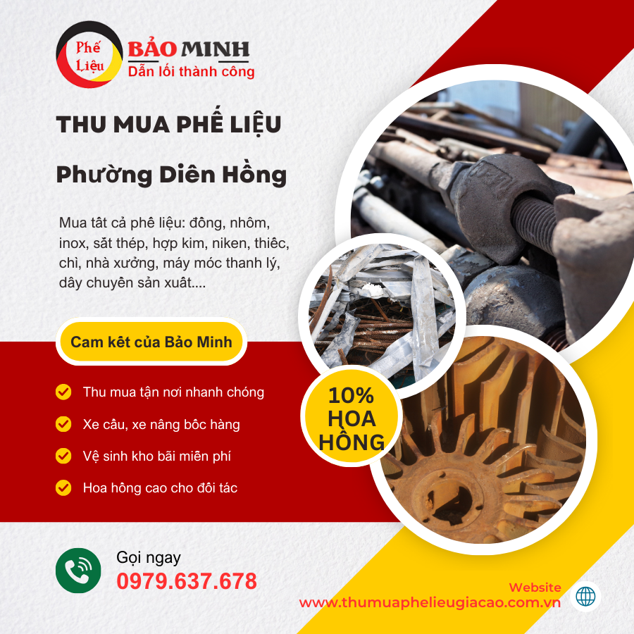 Thu mua phế liệu phường Diên Hồng