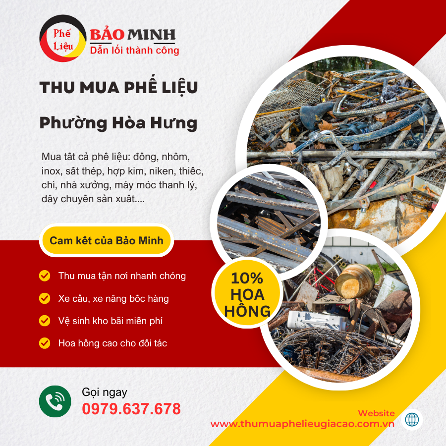 Thu Mua Phế Liệu Phường Hòa Hưng