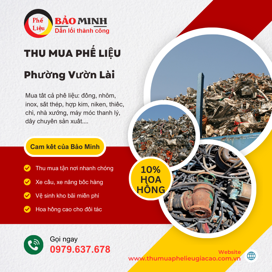 Thu mua phế liệu Phường Vườn Lài