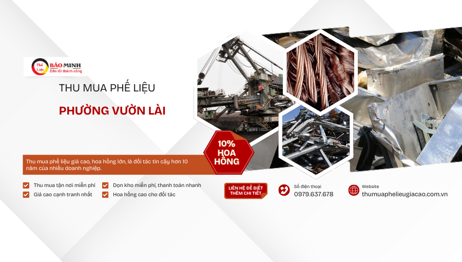 Thu mua phế liệu Phường Vườn Lài